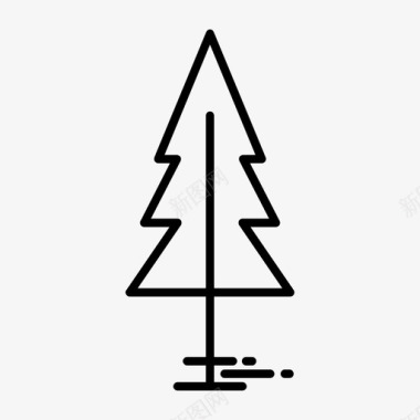树圣诞树自然图标图标