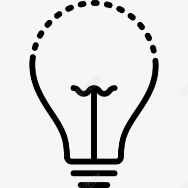 创意电灯泡照明电源图标图标