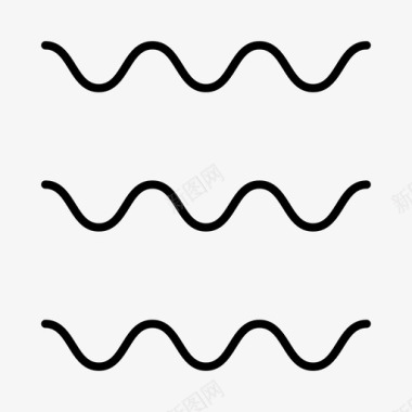 标志图案波浪线线条图案图标图标