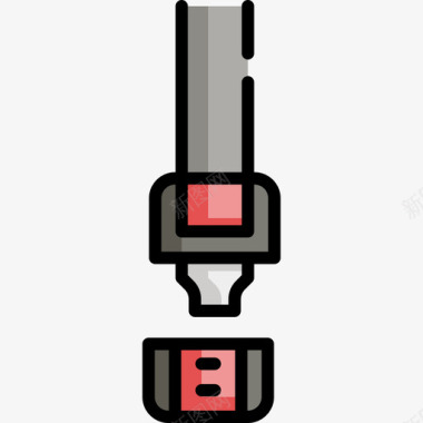 公共标识安全安全带驾校18线性颜色图标图标