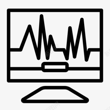 支付方式电脑心跳电脑控制图标图标