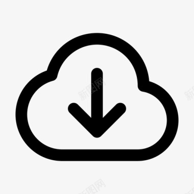 云服务器云计算数据图标图标