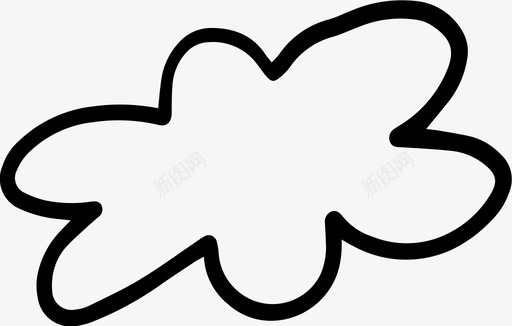 云彩云气球卡通图标图标