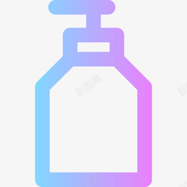 洗发水婴儿淋浴12渐变图标图标
