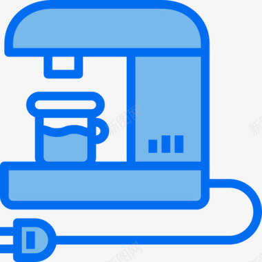 咖啡家用电器5蓝色图标图标
