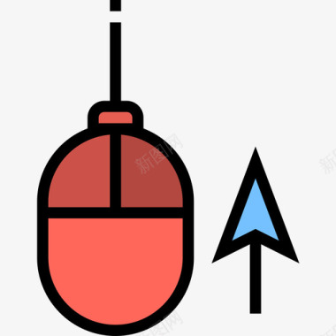 鼠标艺术19线颜色图标图标