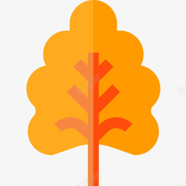自然橡木54平叶图标图标