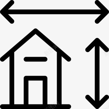 房地产入会住宅房地产108线性图标图标