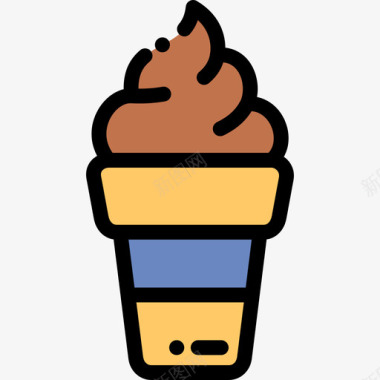 酸奶24号咖啡原色图标图标