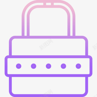 公共标识安全锁安全16轮廓坡度图标图标