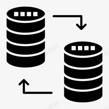 托管服务器机架数据库服务器共享图标图标