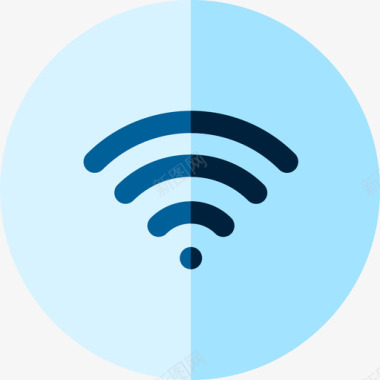 Wifi信号酒店服务43扁平图标图标