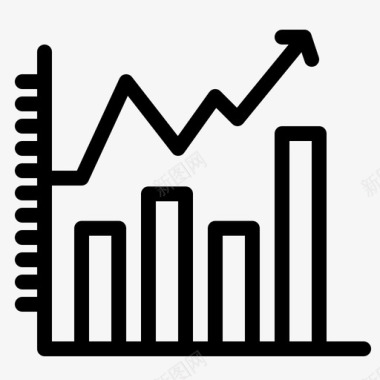 条形素材分析条形图新业务图标图标