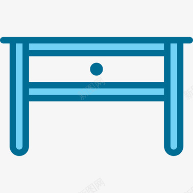 蓝色光效背景装饰桌子家具和家居装饰4蓝色图标图标