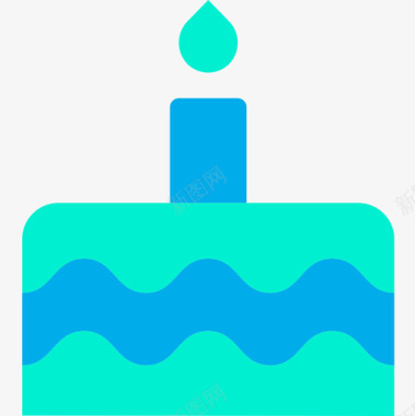 生日蛋糕接口62扁平图标图标