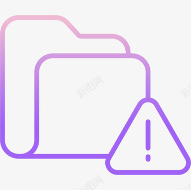 公共标识安全文件夹安全16轮廓坡度图标图标