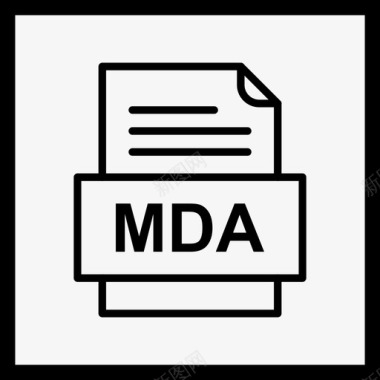 PDF文件格式mda文件文档图标文件类型格式图标