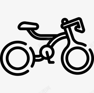 未来愿景Bycicle未来世界2线性图标图标