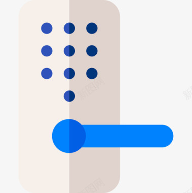 智能锁智能家居3扁平图标图标