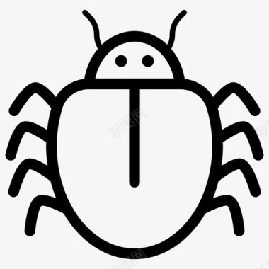 表情虫跳蚤昆虫图标图标