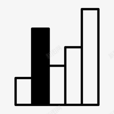 计划图表统计条形图业务图标图标