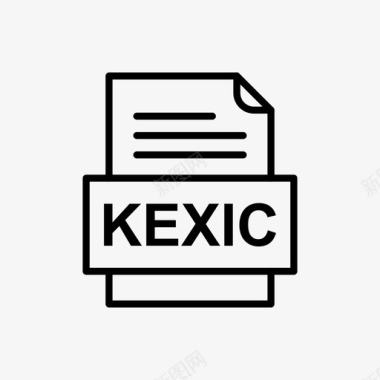 网页格式的文件kexic文件文档图标文件类型格式图标