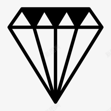 奢侈品钻石宝石珠宝图标图标
