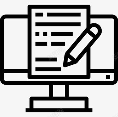 内容计算机数据存储线性图标图标