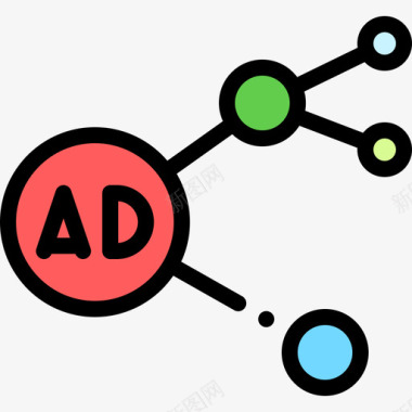 色彩矢量图广告线条色彩图标图标