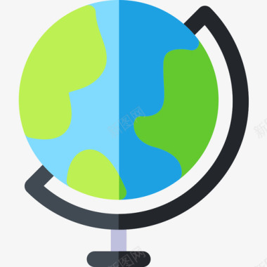 地球仪地球母亲5扁平图标图标