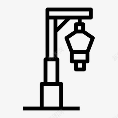 LED灯路灯路灯灯照明图标图标