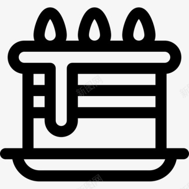 cake蛋糕蛋糕派对庆祝11直系图标图标