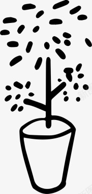 盆树树盆盆景卡通图标图标