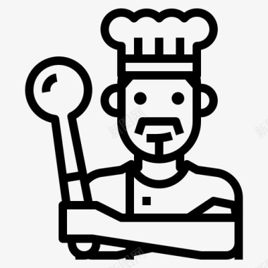 厨师化身职业图标图标
