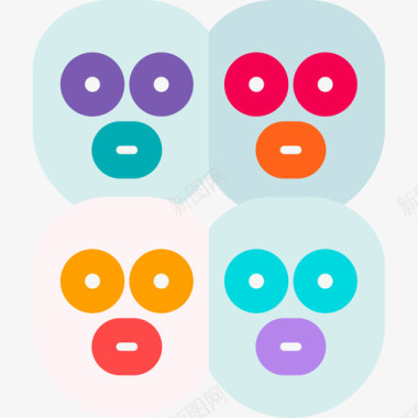 面具嘉年华29扁平图标图标