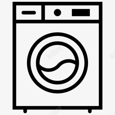 洗涤标志洗衣机衣物护理滚筒烘干图标图标