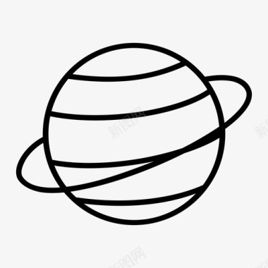 天文学土星环图标图标