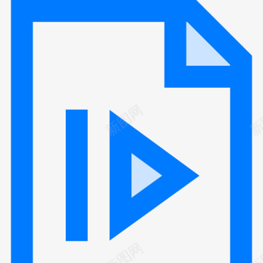视频文件文件类型13蓝色图标图标