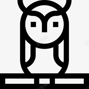 希腊猫头鹰希腊神话14直系图标图标