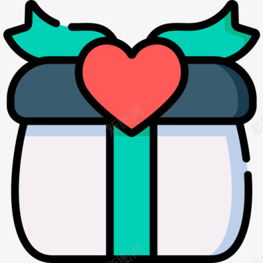 直播间礼物icon礼物情人节69线性颜色图标图标
