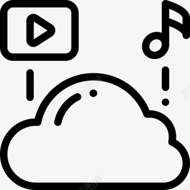云音视频8线性图标图标