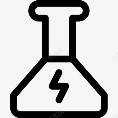 持续化学可持续能源35线性图标图标