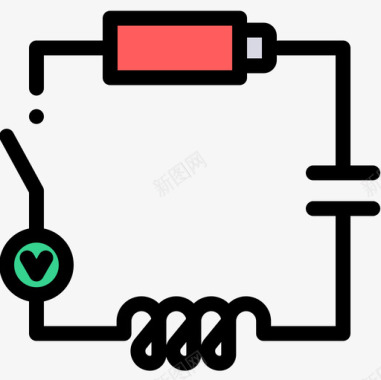 电路电路物理13线性颜色图标图标
