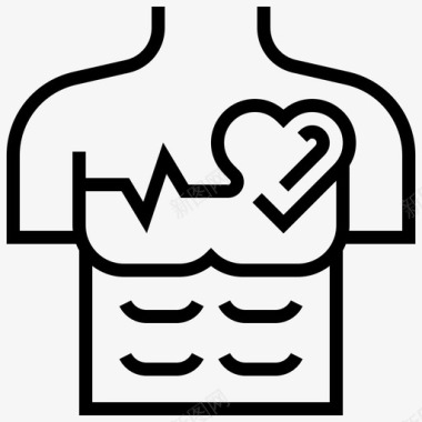 心率频率保健图标图标