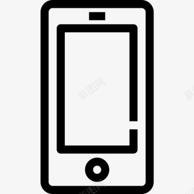 智能手机商务必备元素线性图标图标
