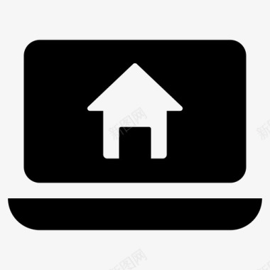 在线房地产房地产营销找房子图标图标