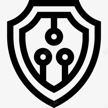 公共标识安全安全性加密货币11线性图标图标