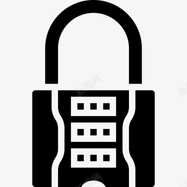 信息招聘挂锁机密信息5字形图标图标