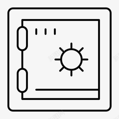 商业策略银行存款保险箱图标图标