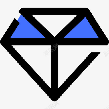 钻石爱情85蓝色图标图标